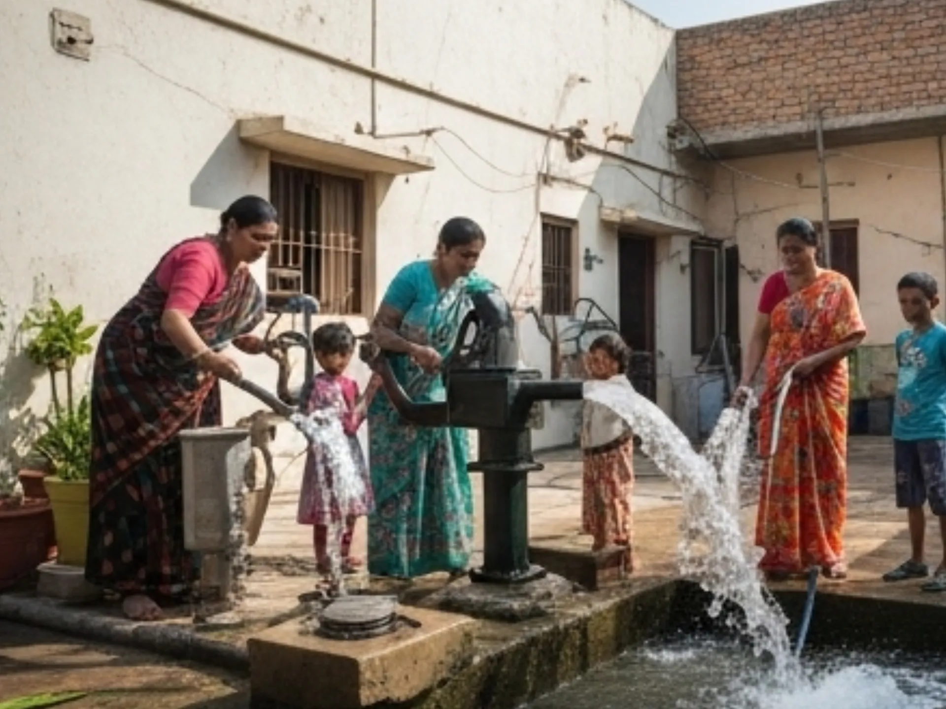 Residential water pump installation — Texmo Pumps for homes and apartments